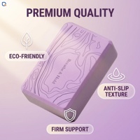 Brique de yoga en EVA avec logo personnalisé, 23x15x7cm, haute densité, texture antidérapante, écologique, pour femmes, fitness, gym, vente en gros