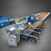 Table de refroidissement pour extrusion d'aluminium 2000T, 77KW, 380V, avec table de dévidage PLC et ligne de convoyage avec tireur pour le marché africain