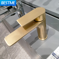 Robinet monté sur pont en acier inoxydable de couleur gris pistolet Robinet de lavabo de salle de bain Mélangeur chaud et froid Robinet de lavabo de salle de bain à une poignée