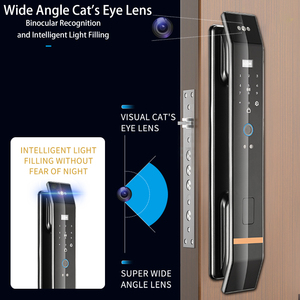 Xsdts K9-W wishome 3D sinh trắc học thông minh khóa cửa an ninh khuôn mặt nhận dạng vân tay mật khẩu kỹ thuật số IC thẻ App mở khóa - Product Image 5