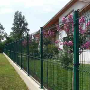 Panneaux de clôture décoratifs en treillis barbelé en fil de fer recouvert de PVC GOLD BILLION Z-1, courbés en 3D, soudés, à prix abordable, vente en gros - Product Image 2