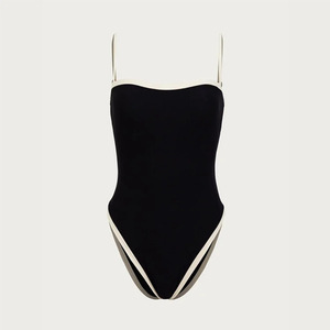 <span class=keywords><strong>Maillot</strong></span> <span class=keywords><strong>de</strong></span> <span class=keywords><strong>bain</strong></span> une pièce <span class=keywords><strong>noir</strong></span> et blanc pour femme, design <span class=keywords><strong>sexy</strong></span>, séchage rapide, imperméable - Product Image 3
