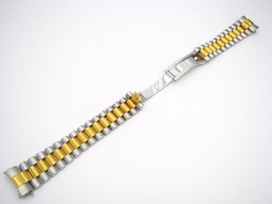 20mm Solid Curved End Screw Links <strong>Deployment</strong> <strong>Clasp</strong> Stainless Steel Wrist Watch Band Bracelet Strap for Role Presiden Datejus - Product Image 6
