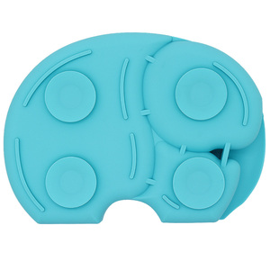 Assiettes pour bébé en Silicone de qualité alimentaire, sans éléphant, sans BPA, bols pour enfants, gobelets, bavoirs, ensembles de fournitures d'alimentation pour bébé - Product Image 5
