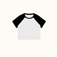 Mode jeunes filles femmes haut court été marque Logo personnalisé conception dames haut court 2025 nouveaux t-shirts