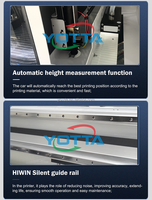 Impresora UV Híbrida Automática de Alta Velocidad Yotta H3200, Impresora Plana de Rollo a Rollo, Compatible con Flex, 6 Cabezales, 2400X600 Dpi, Portátil para Exteriores