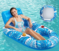 Happy Jack Vente en gros Piscine Floatie Chaise longue Flotteurs Radeau Chaise flottante Water Floatie Adulte avec porte-gobelets