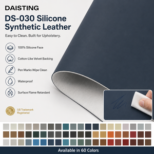 Tissu d'ameublement <span class=keywords><strong>en</strong></span> cuir silicone 100 % imperméable, facile à nettoyer, ignifuge, pour canapé, meubles, intérieur de voiture, <span class=keywords><strong>couleurs</strong></span> <span class=keywords><strong>en</strong></span> stock - Product Image 1