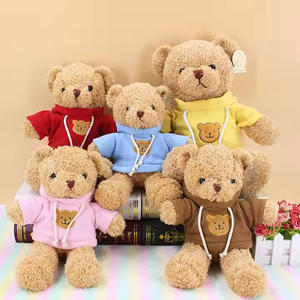 Игрушки Songshan, оптовая продажа, недорогой рекламный подарок, плюшевый мишка с логотипом на заказ, толстовка с рубашкой, милые плюшевые животные, игрушки медведи - Product Image 5
