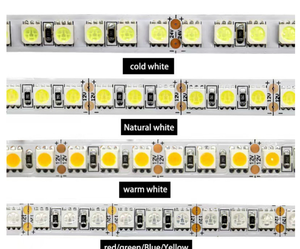 Tira de LED Flexible de 12V CC SMD5050 WS2812B RGB Direccionable, 60 LED/m, IP65 Impermeable, Regulable, para Uso en Interiores - Product Image 3