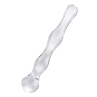 Ensemble de plugs anaux en verre SM avec perle de queue et dilatateur anal, jouet sexuel pour adultes