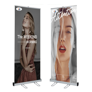 Stand Display Roll-up Kustom Grosir, Banner Retractable Promosi Harga Pabrik - Product Image 1
