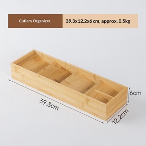 Caja de Almacenamiento Rectangular de Bambú para Utensilios de Cocina, Organizador de Palillos, para Uso en Restaurantes, Cajón Creativo para <span class=keywords><strong>Cubiertos</strong></span> sin Tapa, Nuevo - Product Image 6