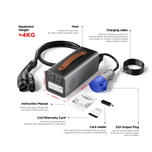 Nouvel adaptateur <span class=keywords><strong>Tesla</strong></span> <span class=keywords><strong>V2L</strong></span> pour le Royaume-Uni, haute puissance 7,5 kW 240 V, prises doubles avant et arrière, affichage numérique, application, compatible avec les modèles 3/S/X/Y, compatible avec l'UE/le Royaume-Uni/l'Australie/les États-Unis - Product Image 2