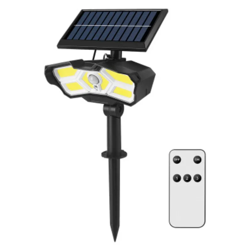 Induction Light Solar Lamp White Light Solar Power Energy Storage Built-in Battery Lighting For Garden Lawn Illumination 128