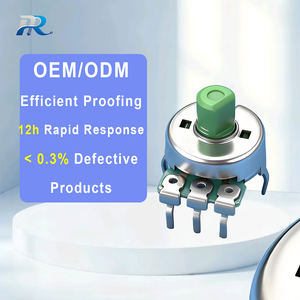 โพเทนชิโอมิเตอร์แบบหมุน16มม. 0922 10-<span class=keywords><strong>100K</strong></span> ความทนทานต่อ20% 190การหมุนควบคุมโทนสีสำหรับใช้ในบ้าน - Product Image 1