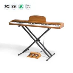 उच्च गुणवत्ता वाले थोक मिडी पियानो कीबोर्ड पोर्टेबल पियानो 88 कुंजी भारित डिजिटल पियानो कोर्ग