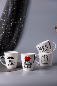 Mug en céramique amusant à motif de barbe de dessin animé - Réutilisable, compatible lave-vaisselle et micro-ondes, capacité 301-400 ml, Retour à l'école - Product Image 3