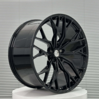 Rueda de Aleación Negra CVR1 de 17-24 Pulgadas, Pieza Única, Universal, de Alto Rendimiento, para Mejora de Automóviles, Personalizada
