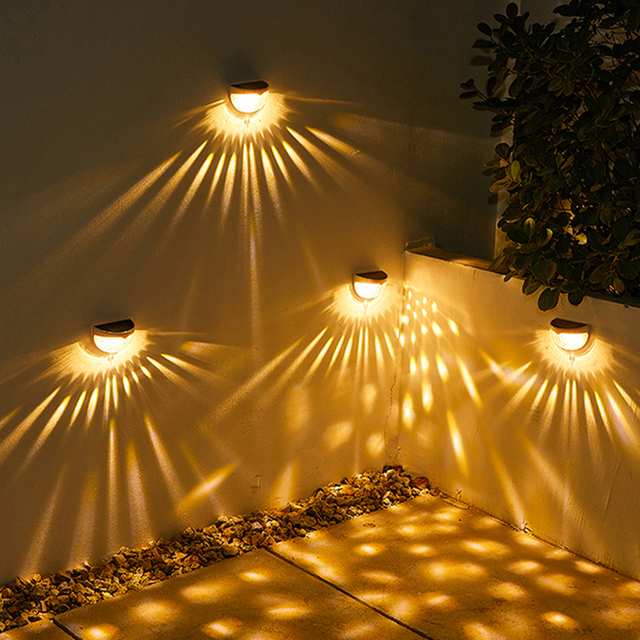 LED Solar Light Waterproof Outdoor Garden Lights Passage Courtyard Balcony LED Terrace Solar Landscape Light Wall Lamp