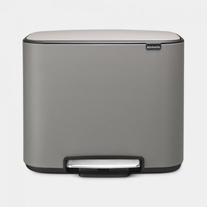 Cestino per Rifiuti Brabantia 11 L con Pedale, Grigio Minerale - Product Image 1
