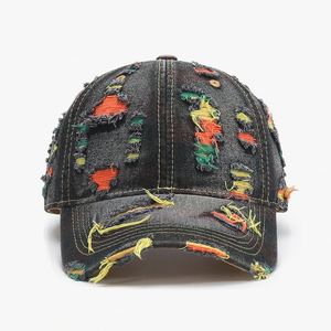 Casquette de baseball unisexe à 6 panneaux, 100% coton, denim délavé, motif satiné, couleur unie, chapeau de soleil sport, réglable, toutes saisons - Product Image 6