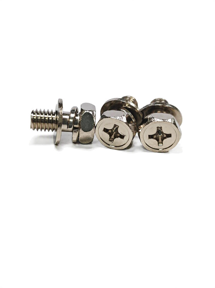Metric M3-M8 Three-in-One Copper Alloy Combination Screws, Nickel ...