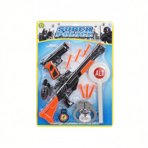 Ensemble de jouets de police en plastique 49x34cm, accessoires de jeu de rôle pour garçons de 4 à 6 ans, jeu d'imitation - Product Image 2