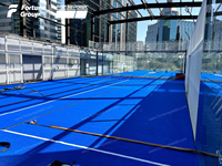 10*20m Panoramique Padel Paddle Court De Tennis Cancha De Padel Durable Équipement De Padel