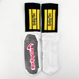 Calcetines de fútbol para hombre, venta al por mayor, muestra gratis, logotipo personalizado, rendimiento, deportes, antideslizantes - Product Image 4
