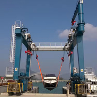 Grue de levage de bateaux 100-600 tonnes, palan marin mobile avec moteur 25-7 tonnes et composants essentiels du roulement inclus