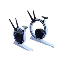 Vélo ergonomique réglable en acier inoxydable avec design escargot confortable pour équipement de loisirs extérieur, monoplace