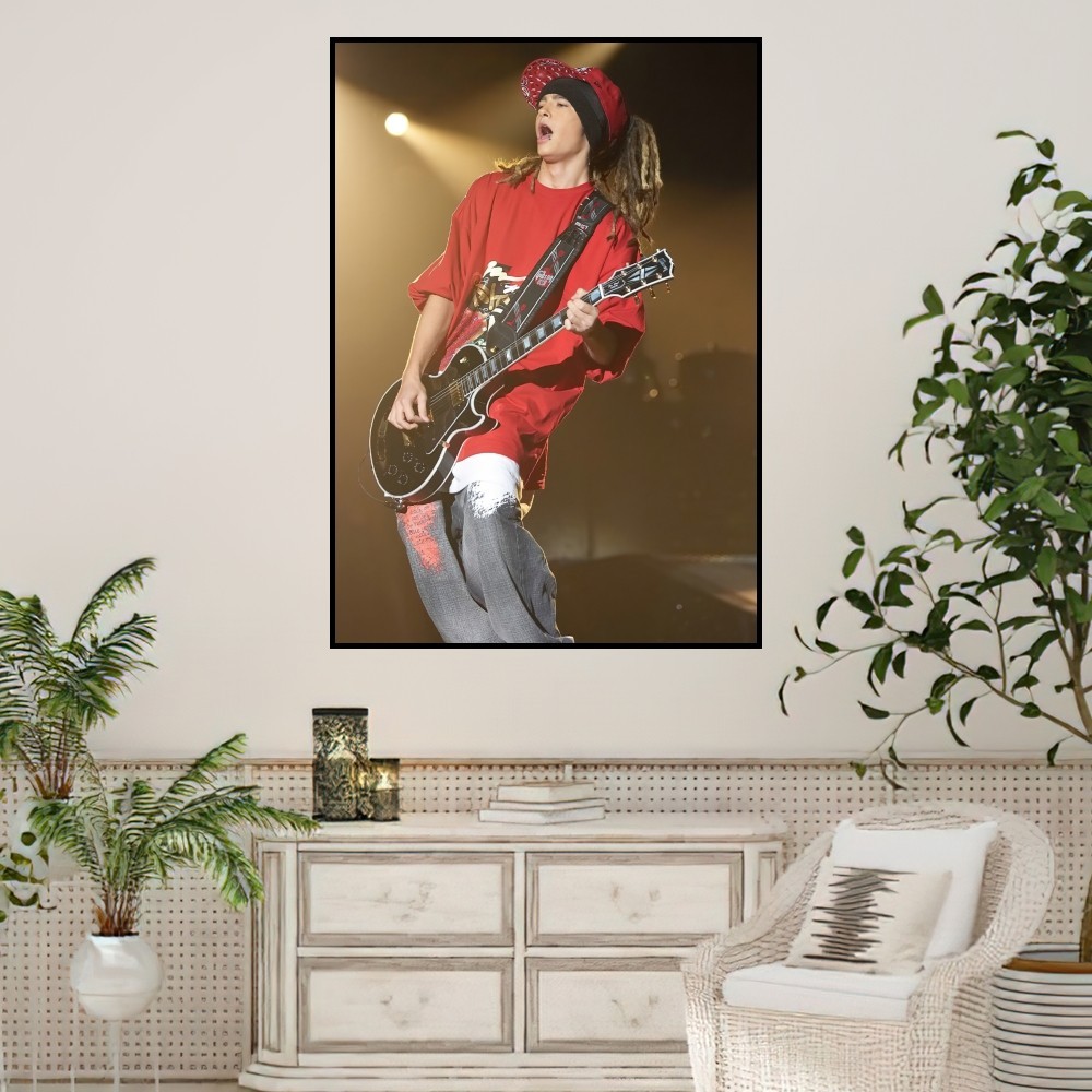 Décor Mural Contemporain Sur Toile - 30 X 45 Cm - Décoration Murale Sans Cadre - Pour Chambre, Salon, Bureau Poster Tom Kaulitz