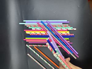 Cannucce di Carta Biodegradabili di Lusso BIOPOLY, Monouso, Portatili, a Forma di Z, Colorate e a Righe per Feste e Matrimoni - Product Image 4