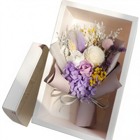 Buket Bunga Mini Awet Buatan Tangan Grosir untuk Hari Valentine, Wisuda & Natal - Bunga Kering yang Dapat Disesuaikan