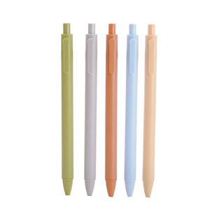 Bolígrafos de punta redonda de color sólido al por mayor con diseño creativo de macaron multicolor - Product Image 5