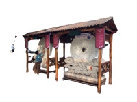 Máquina de Adivinación I Ching, Cabina de Venta Cultural con Piedra Giratoria y Luz LED, Dispensador de Amuletos para Sitios Turísticos