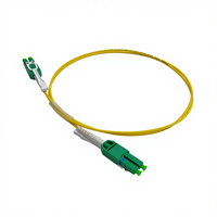 Cordon de brassage fibre optique COMTON Duplex Monomode G.657A1 9µm Jaune Connecteurs LC-LC LSZH/PVC avec languette Push-Pull Certifié ROHS 1m