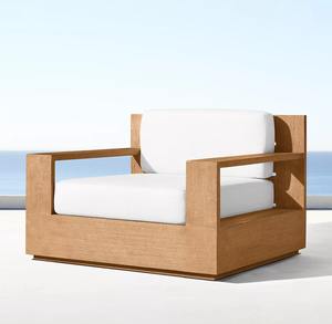 Đồ Nội Thất Ngoài Trời Bằng Gỗ Tếch Hiện Đại Có Đệm Bộ Sofa Giường Ngủ Cho Khách Sạn Sân Trong - Product Image 2