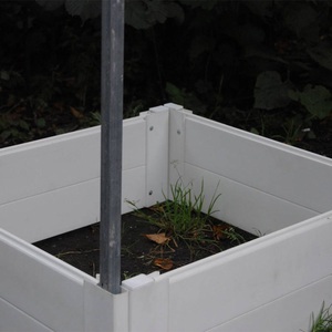 Chậu trồng cây trang trí chống thấm nước ngoài trời bằng nhựa PVC, thùng trồng cây nâng cao, chậu cây ngoài trời giá rẻ - Product Image 2