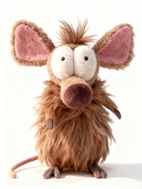 Abstract Creative Ugly Cute Plush Doll Funny Mouse PP Cotton 31-50cm Send Friends Birthday Cartoon Ornaments High Value Gift