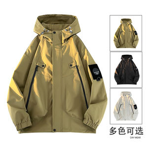 Vestes de montagne avec logo personnalisé, ensemble trois-en-un deux pièces, coupe-vent et imperméable, polaire chaud pour l'hiver, randonnée en montagne - Product Image 2