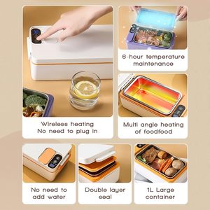 Select 110V/220V Plastic Portable <b>Heater</b> Electric Heated Lunchbox Hot Food Thermal Lunch Box - Product Image 4