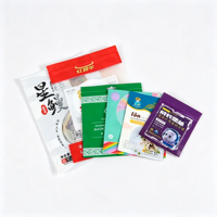 Sachet d'emballage PE personnalisé avec logo, scellé sur 3 côtés, de qualité alimentaire, pour masques cosmétiques et masques en tissu pour soins de la peau - Vente en gros