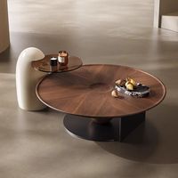 Table basse élégante unique minimaliste et luxueuse en bois nordique Table à thé pour salon