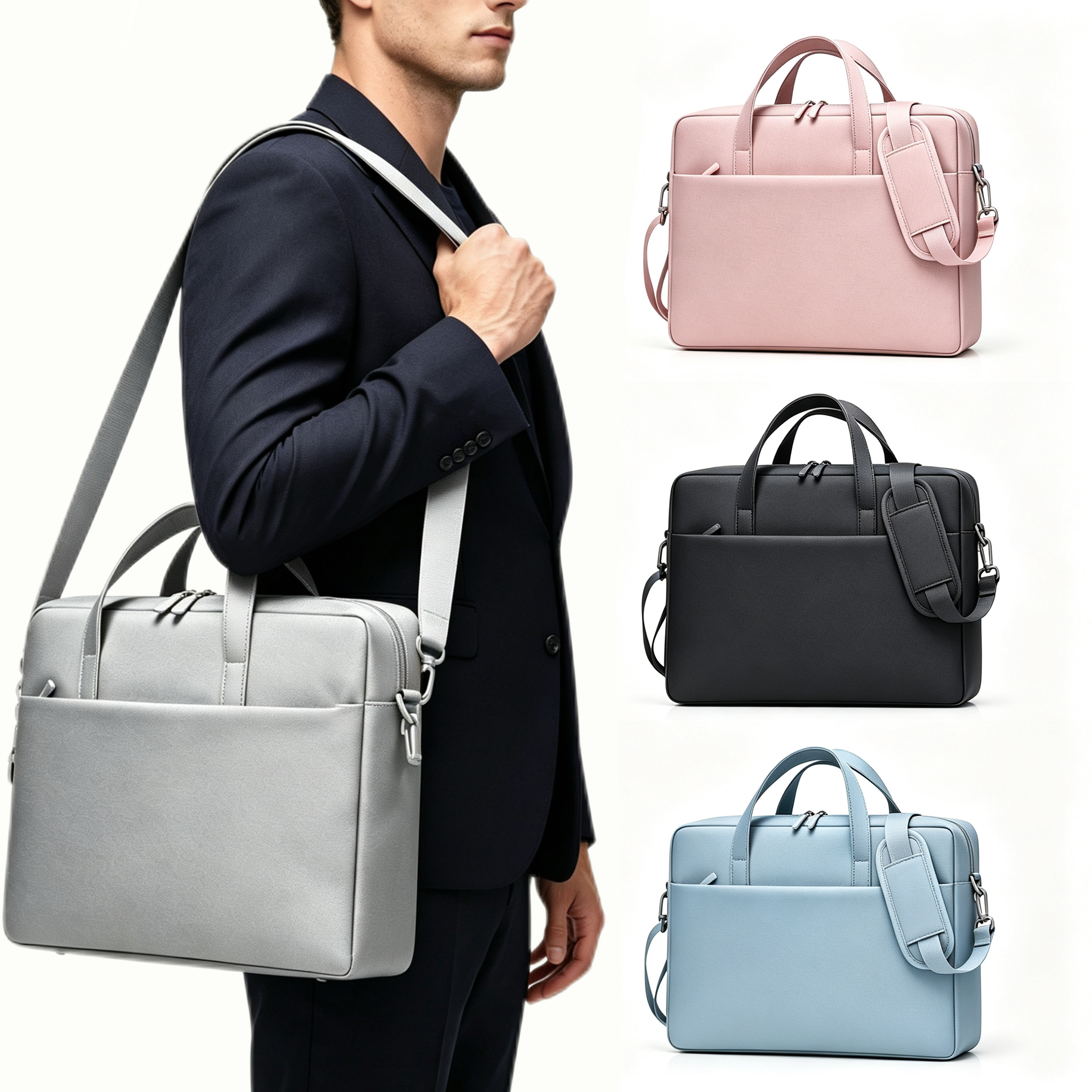 Briefcase Large Capacity Business Shoulder Messenger Bag
