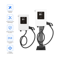 Estación de Carga Rápida EVEGO OCPP 2.1, Totalmente Funcional, Certificada TUV, para Vehículos de Nueva Energía, 4G, IP55 para Exteriores, 40kW 200A
