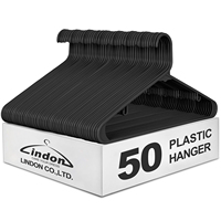 LINDON Cintres en plastique colorés peu encombrants, lot de 20/30/50, pour la lessive et le placard – Meilleures ventes