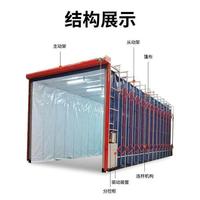Cabine de peinture et de polissage rétractable, chambre de pulvérisation pliable sans poussière, équipement environnemental industriel