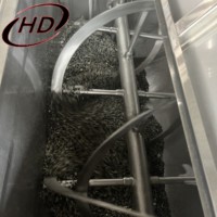 Mélangeur à double ruban 1000l avec moteur AC certifié CE, mélangeur industriel pour produits chimiques et séchage, doté de fonctionnalités premium